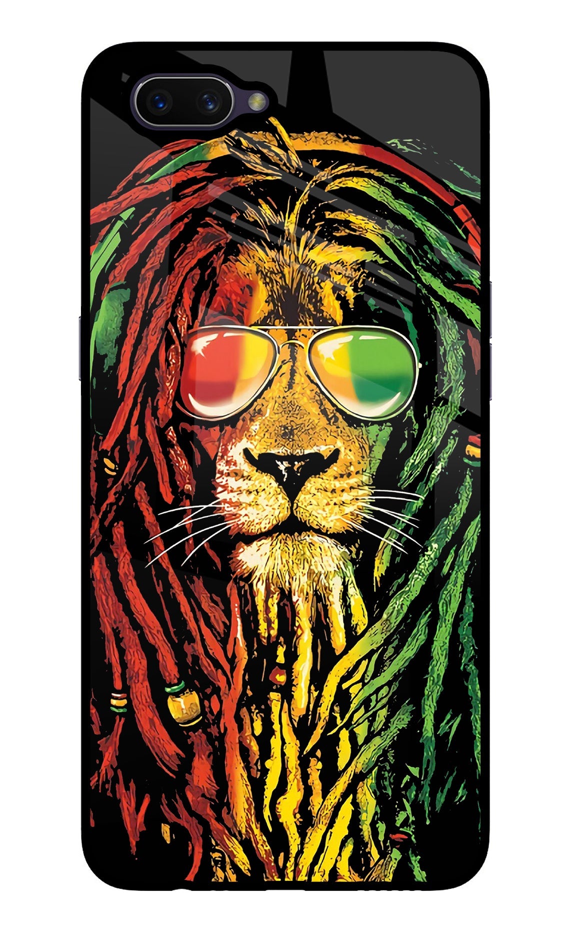 Rasta Lion Oppo A3S Back Cover