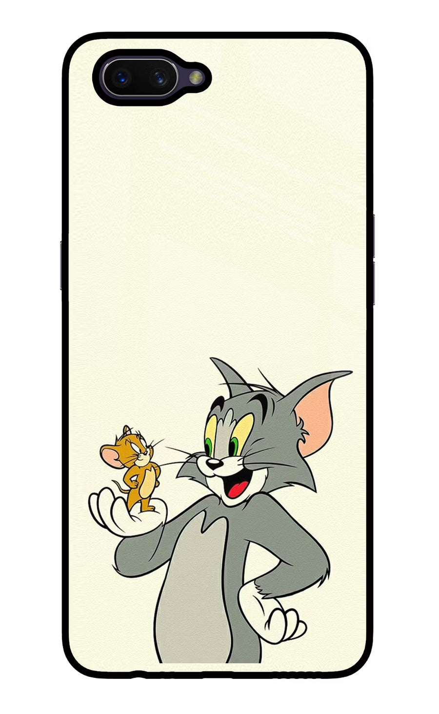 Tom & Jerry Oppo A3S Back Cover, Glass case