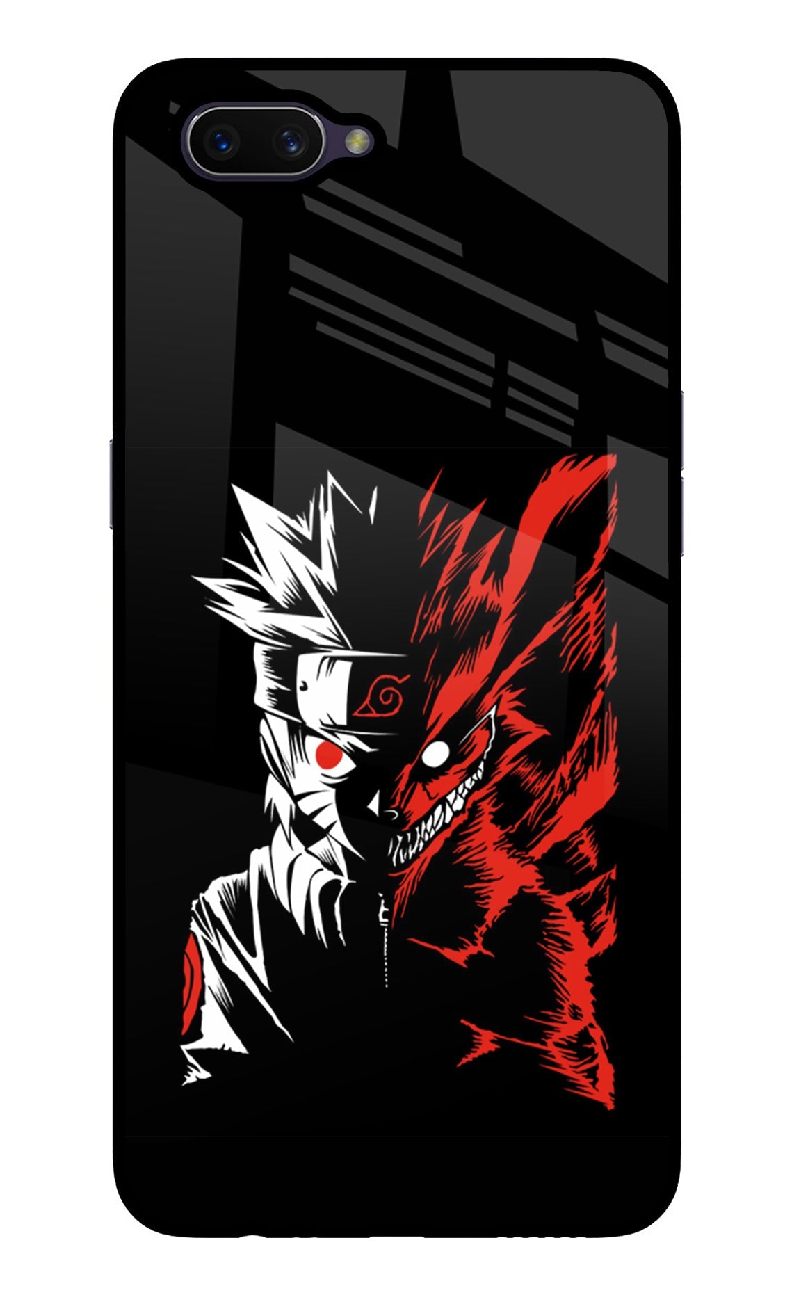 Naruto Two Face Oppo A3S Glass Case