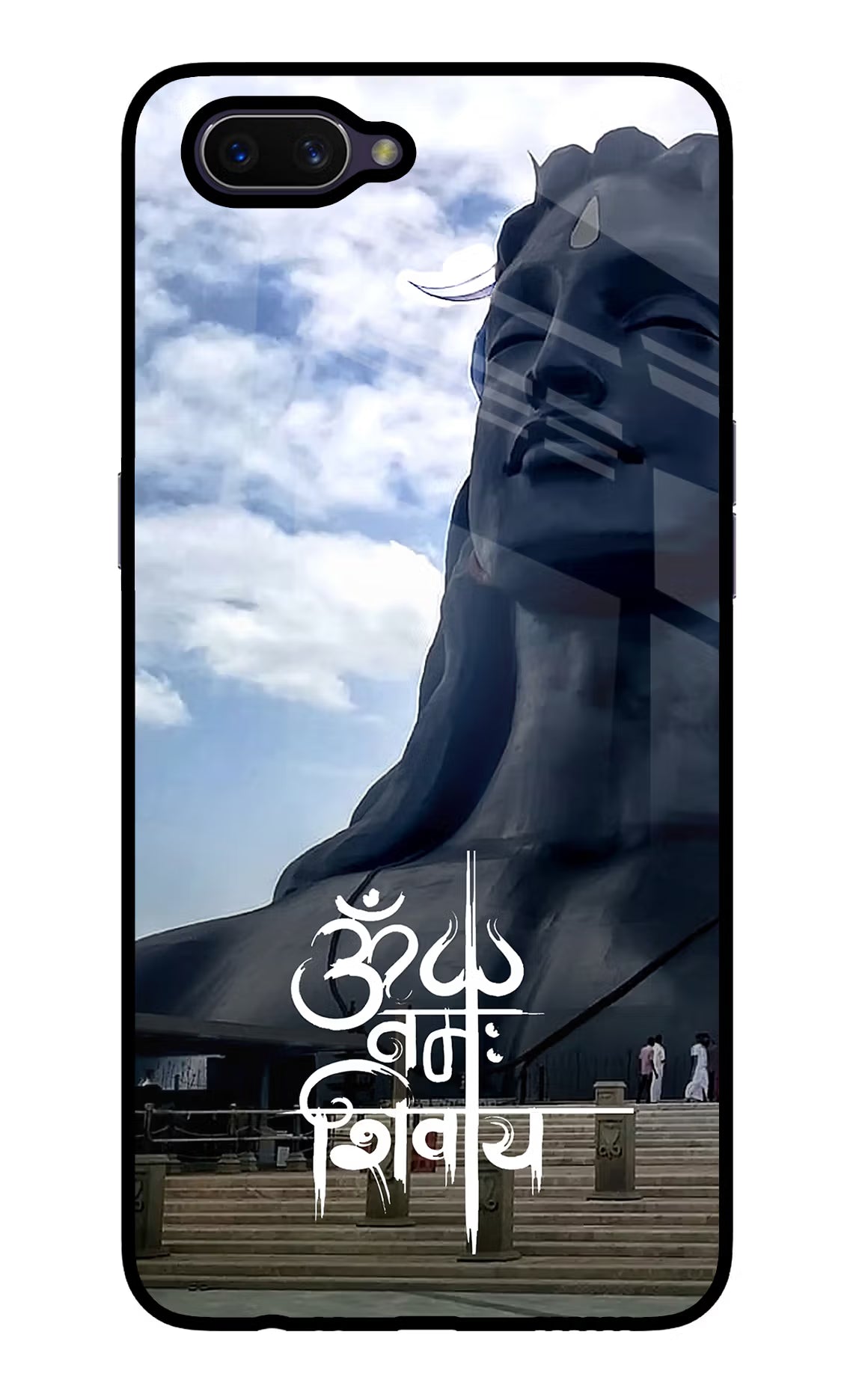 Om Namah Shivay Oppo A3S Glass Case Back Cover by Casekaro