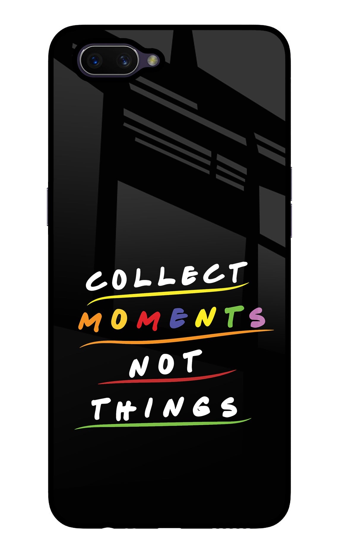 Collect Moments Not Things Oppo A3S Back Cover