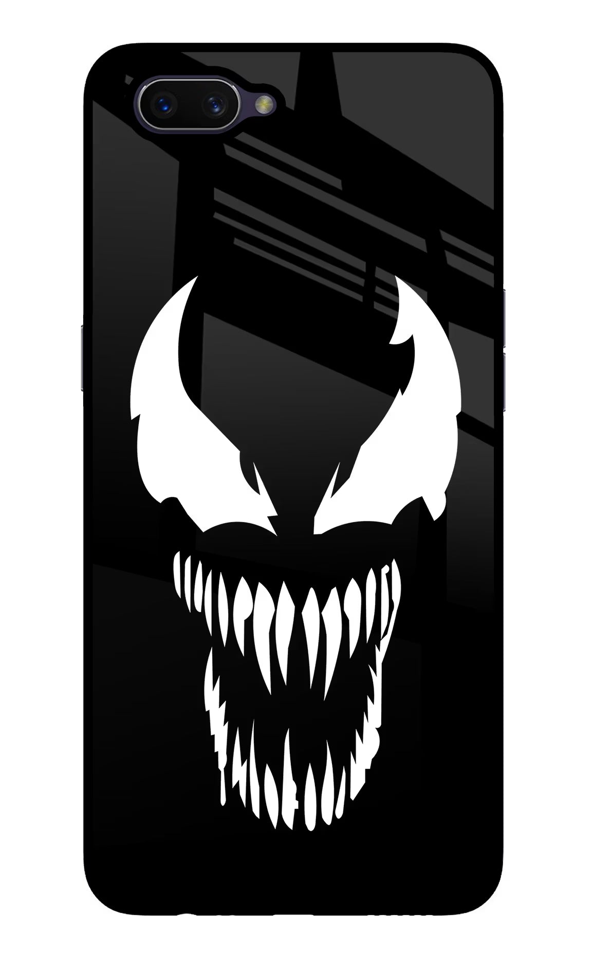 Venom Oppo A3S Glass Case Back Cover by Casekaro