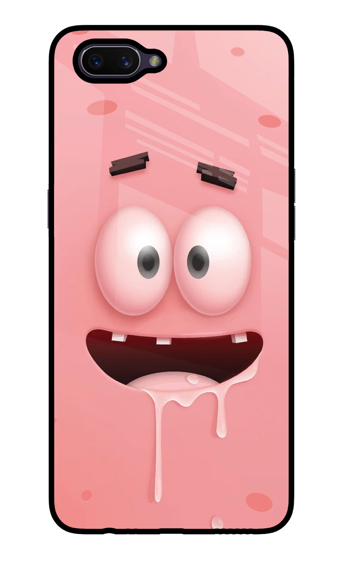 Sponge 2 Oppo A3S Glass Case Back Cover by Casekaro