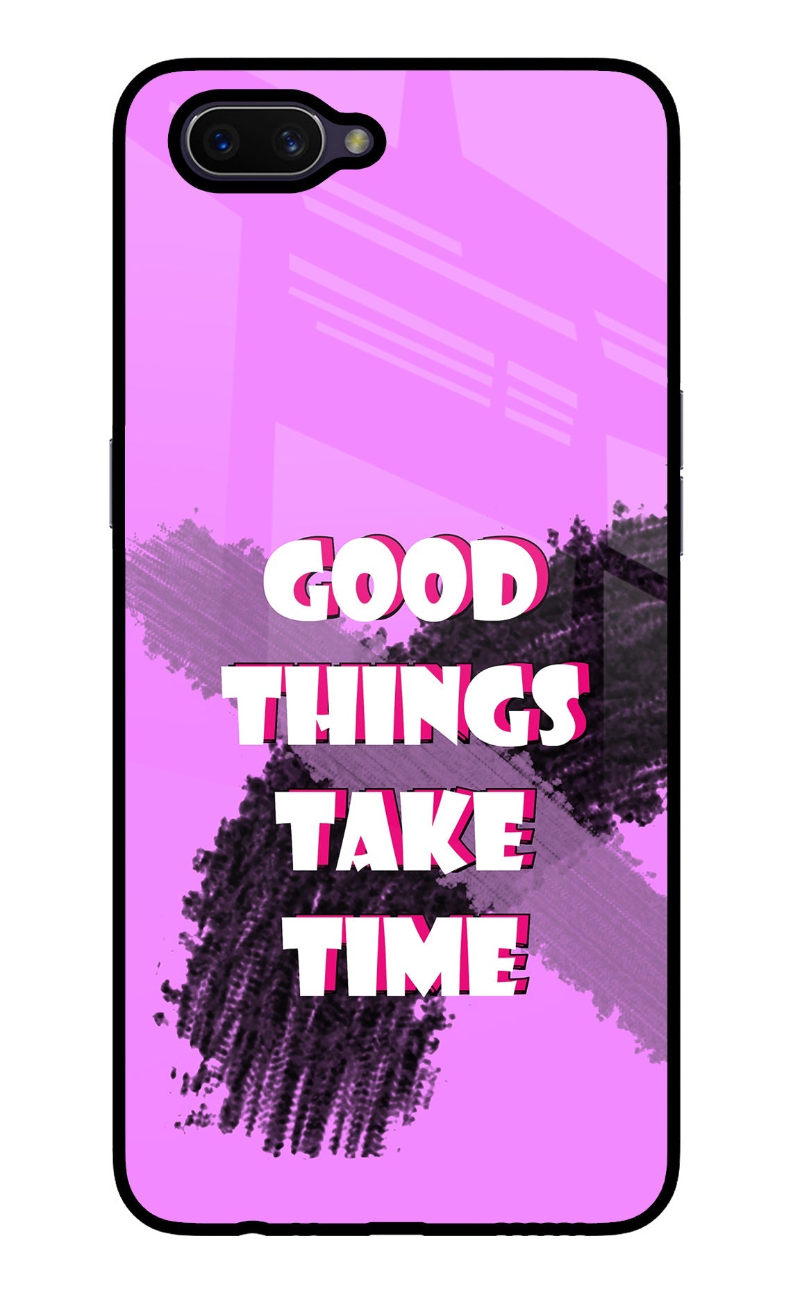 Good Things Take Time Oppo A3S Back Cover