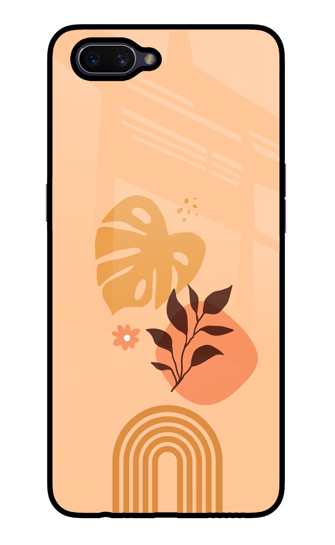 Bohemian Art Oppo A3S Glass Case Back Cover by Casekaro