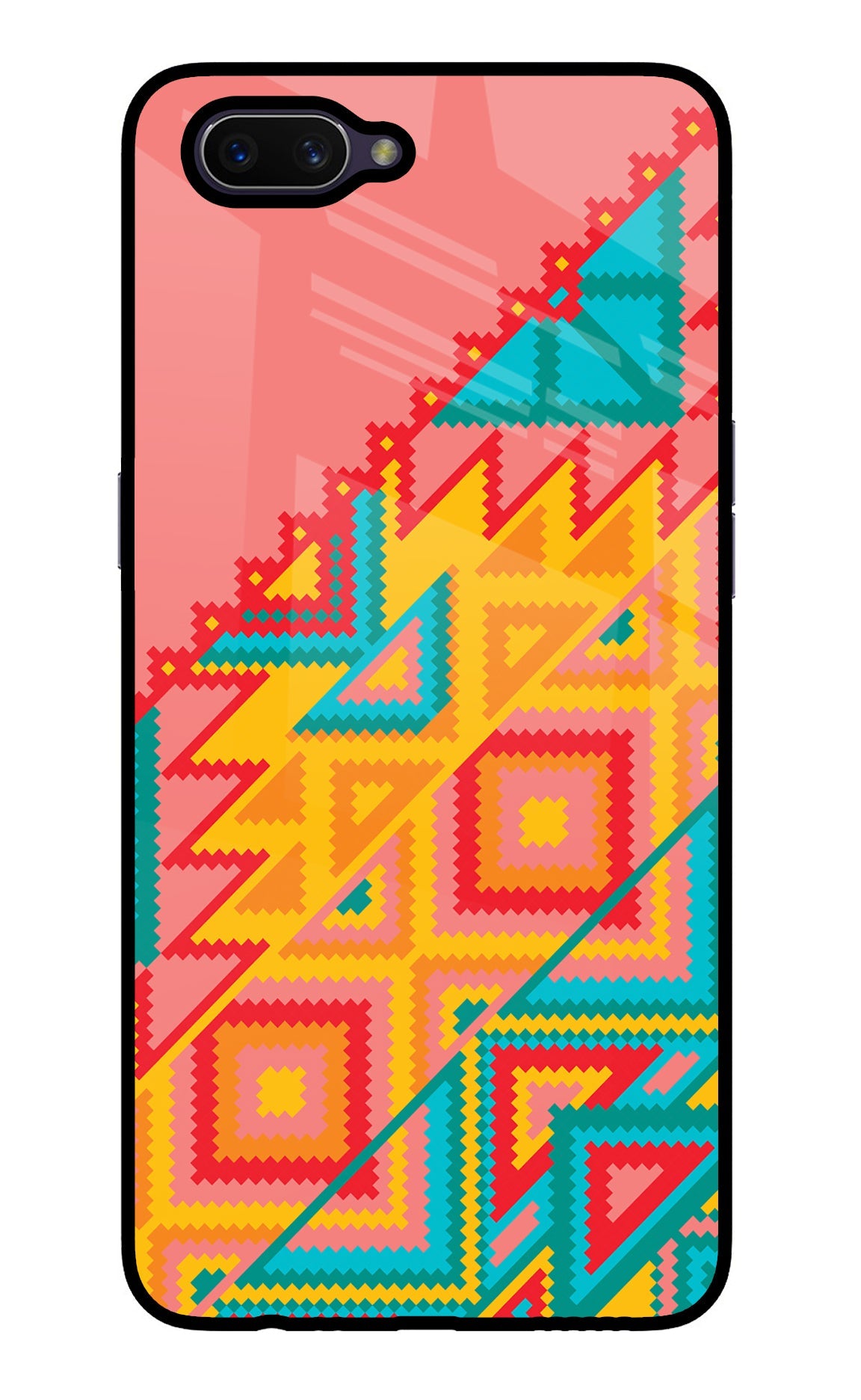 Aztec Tribal Oppo A3S Glass Case