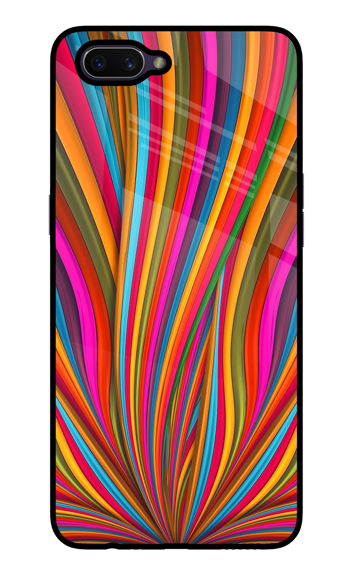 Trippy Wavy Oppo A3S Back Cover