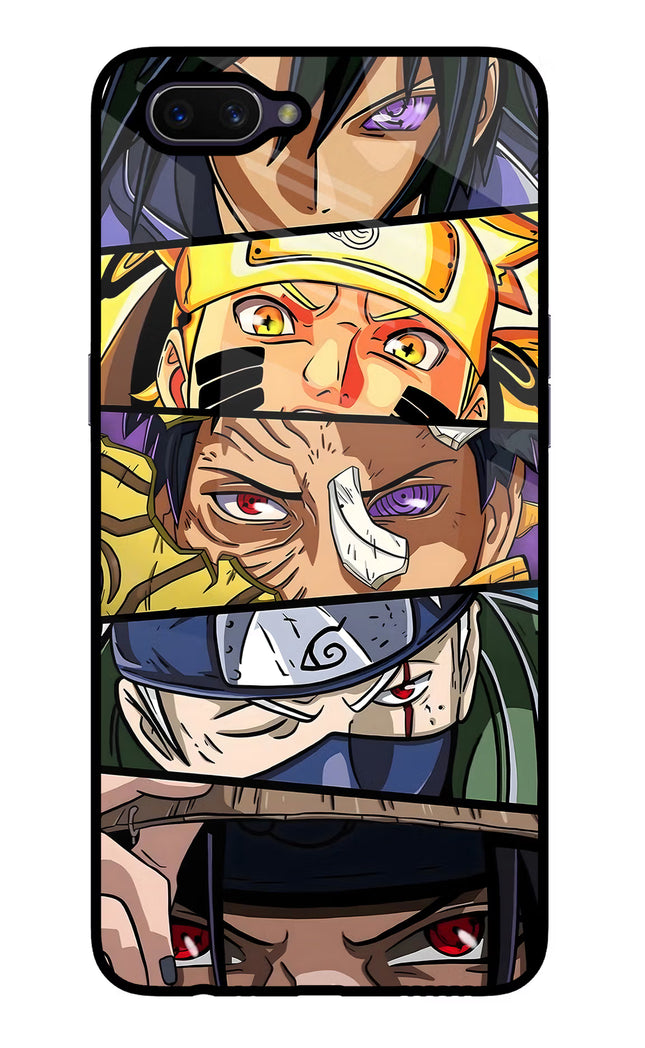 Naruto Character Oppo A3S Glass Case Back Cover by Casekaro