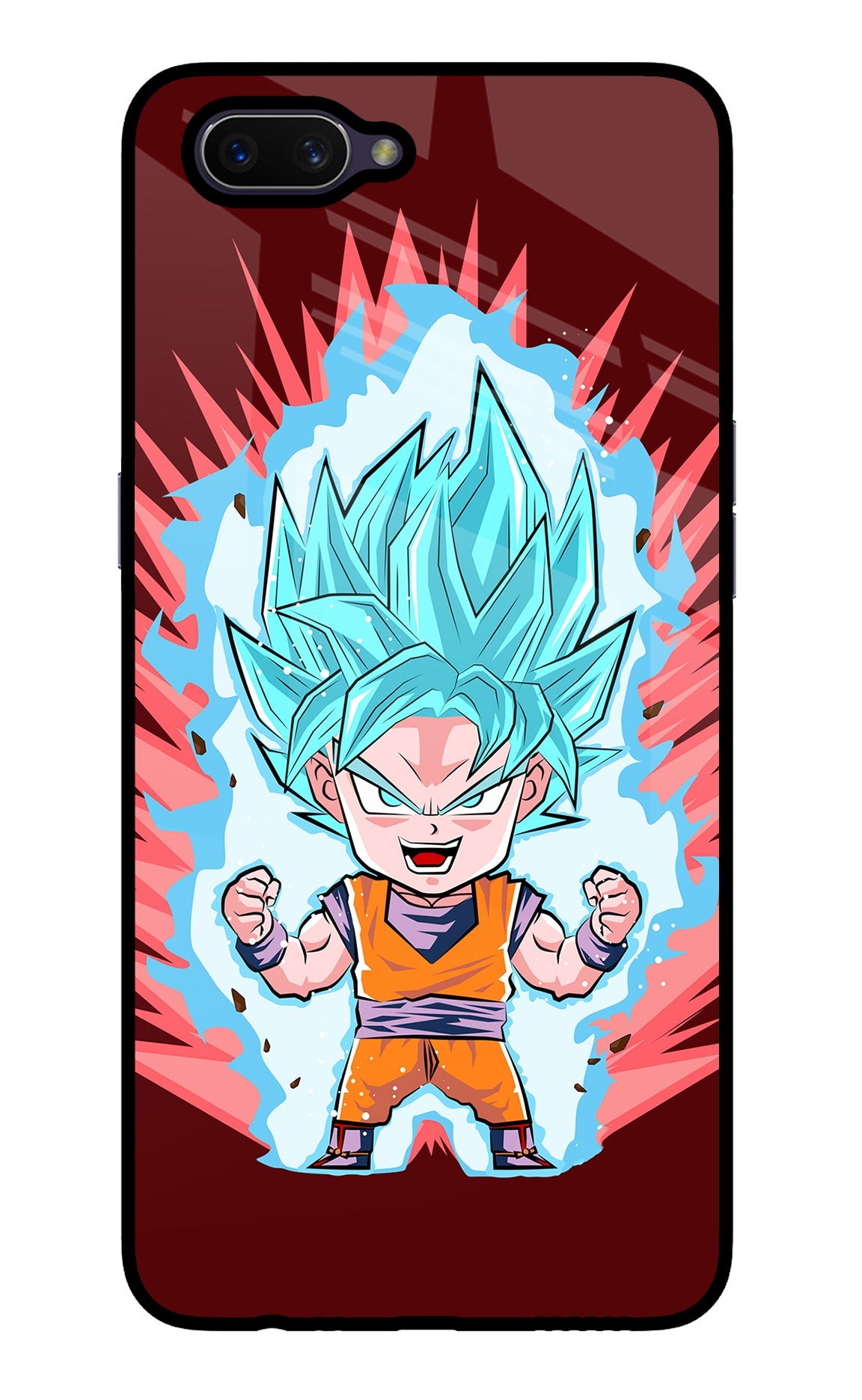 Goku Little Oppo A3S Glass Case