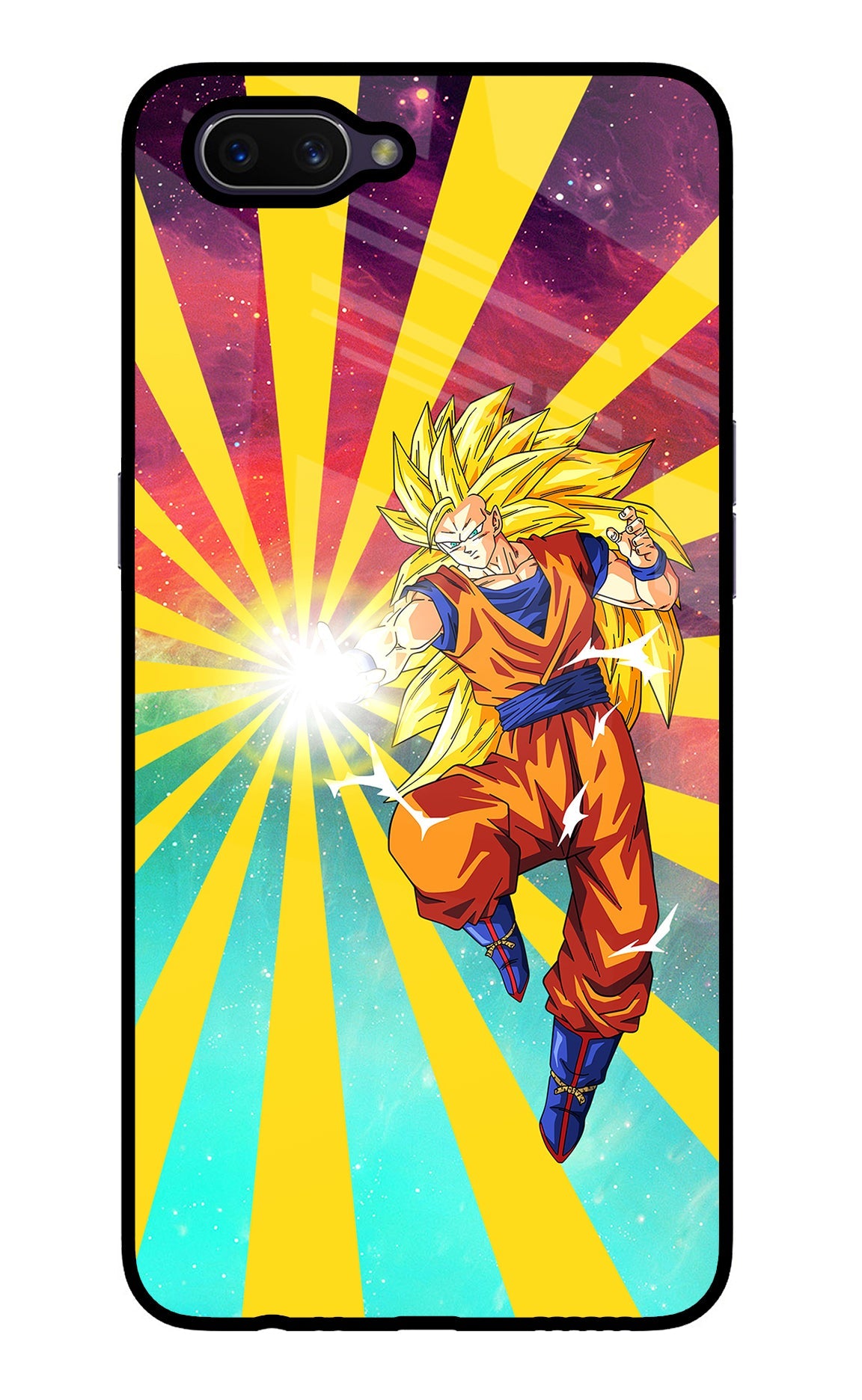 Goku Super Saiyan Oppo A3S Glass Case