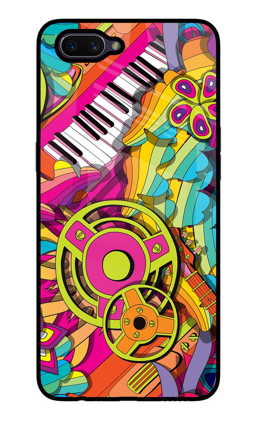 Music Doodle Oppo A3S Glass Case