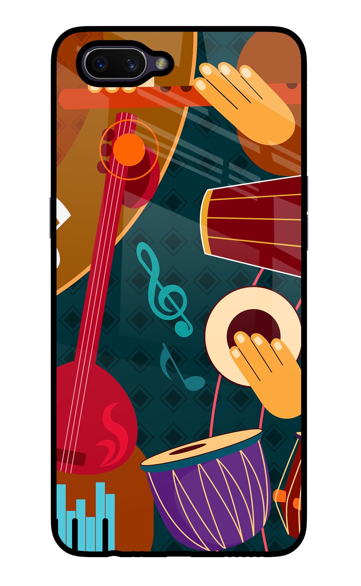 Music Instrument Oppo A3S Back Cover