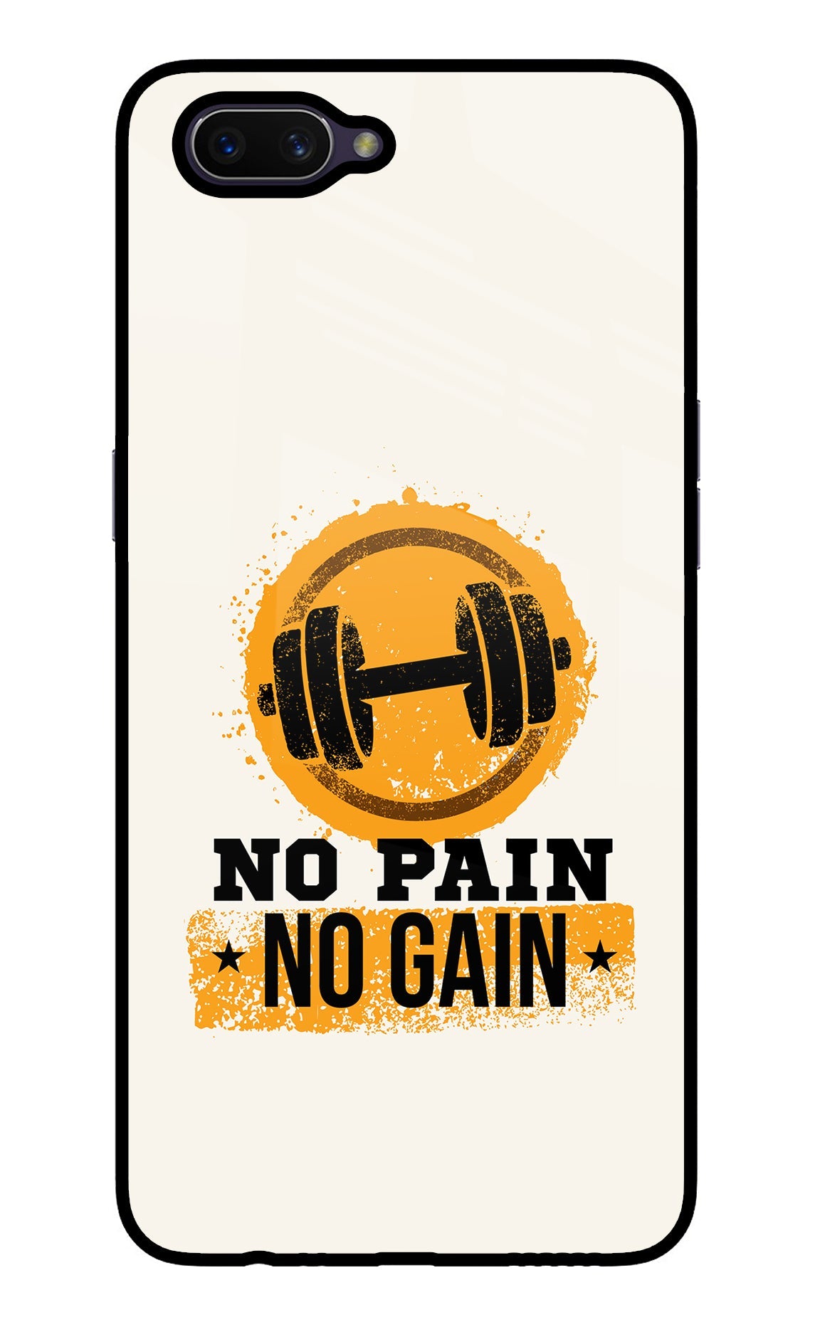 No Pain No Gain Oppo A3S Back Cover