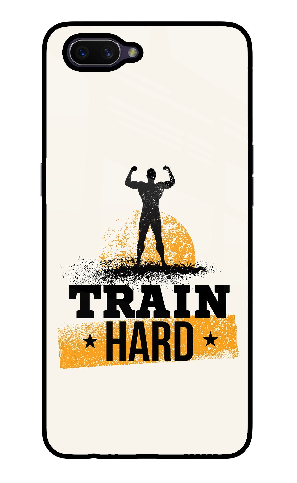 Train Hard Oppo A3S Back Cover