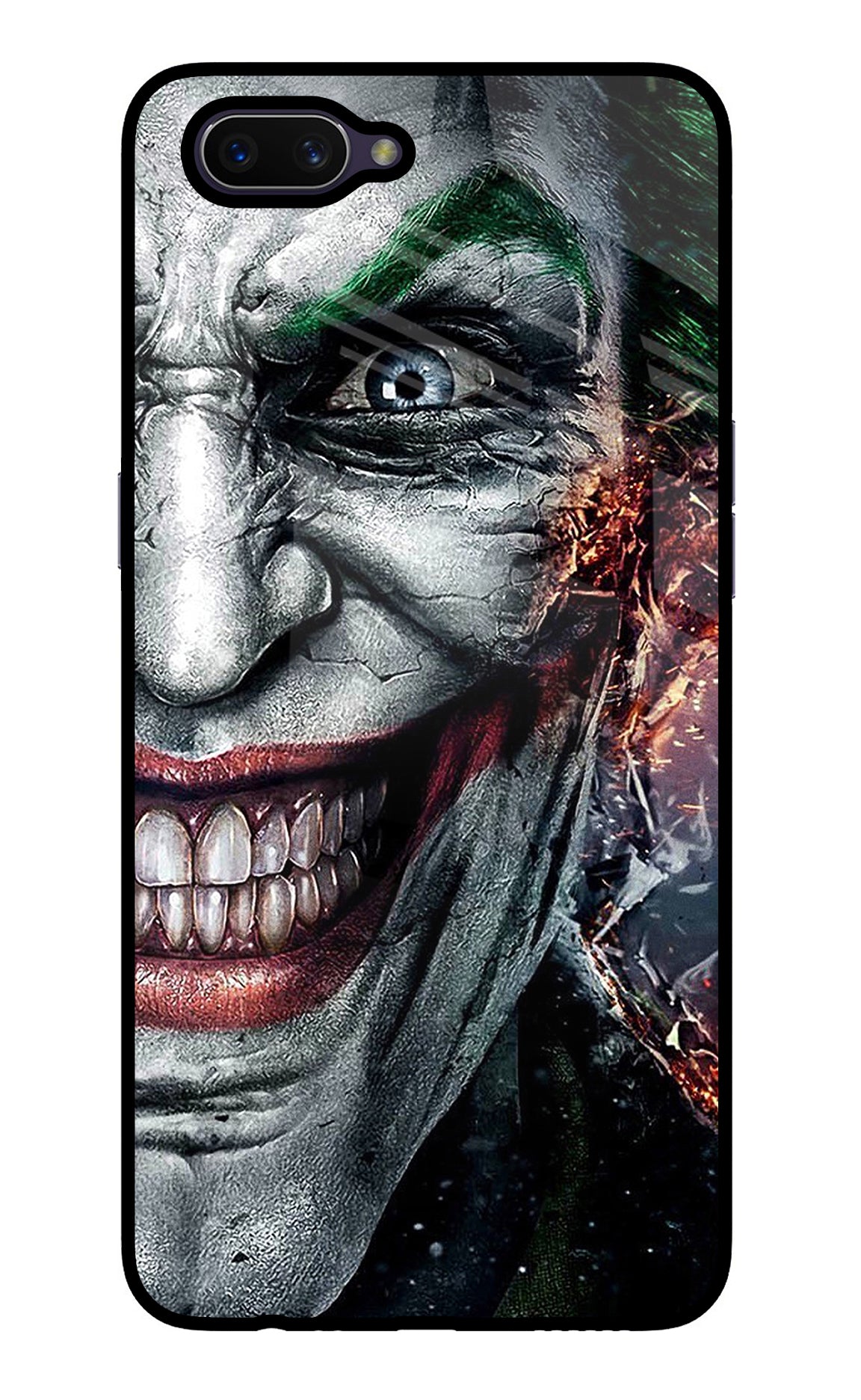 Joker Cam Oppo A3S Glass Case