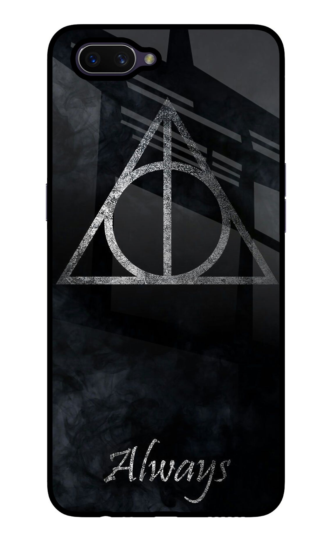 Deathly Hallows Oppo A3S Glass Case