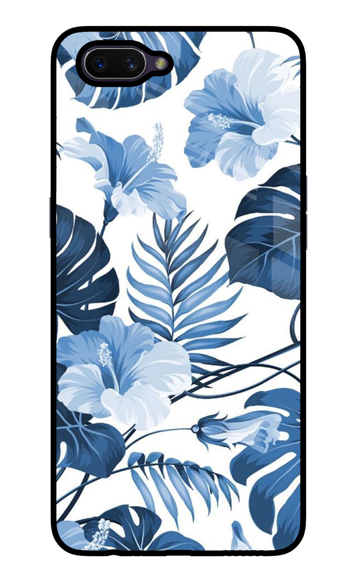 Fabric Art Oppo A3S Glass Case