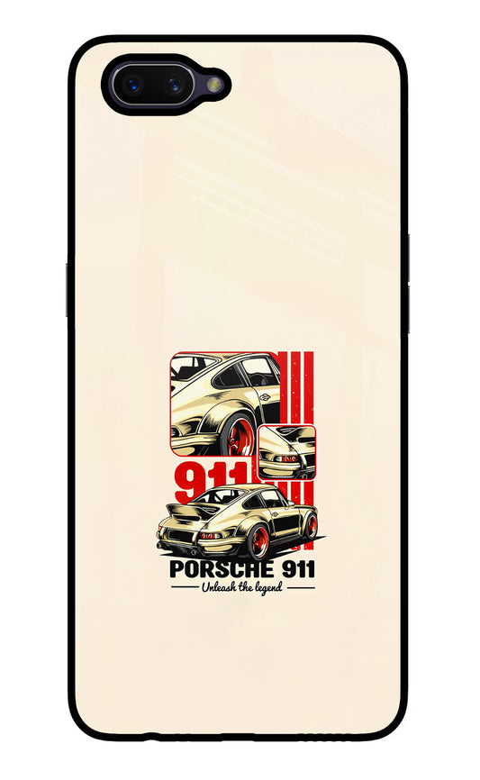 Classic Porsche 911 Oppo A3S Glass Case
