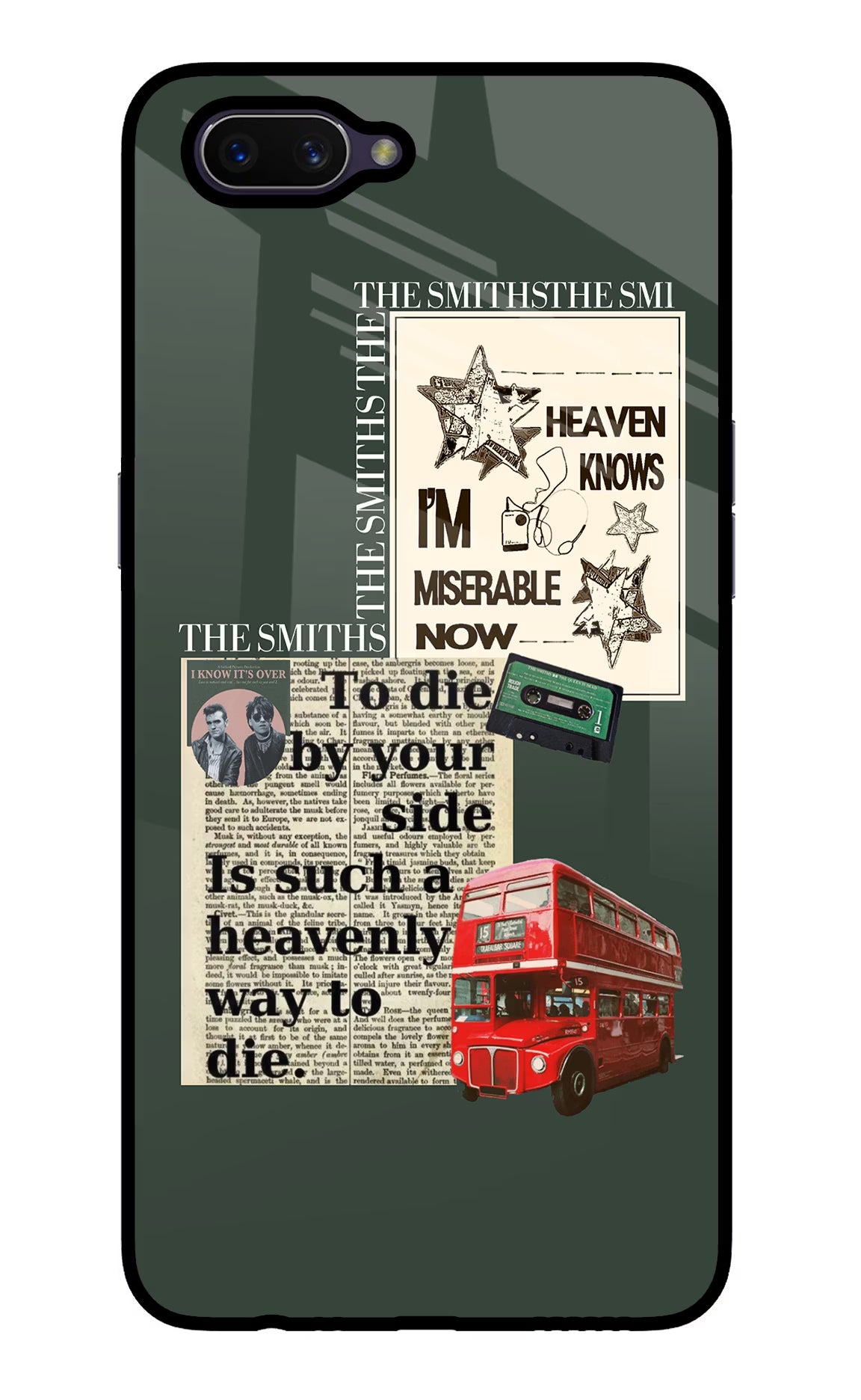 The Smiths Oppo A3S Glass Case Back Cover by Casekaro