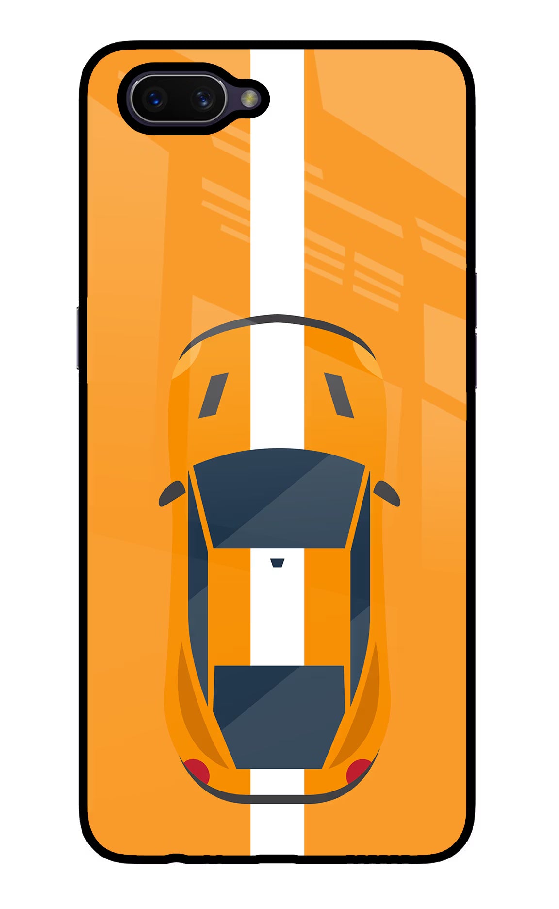 Highway Pursuit Oppo A3S Glass Case Back Cover by Casekaro