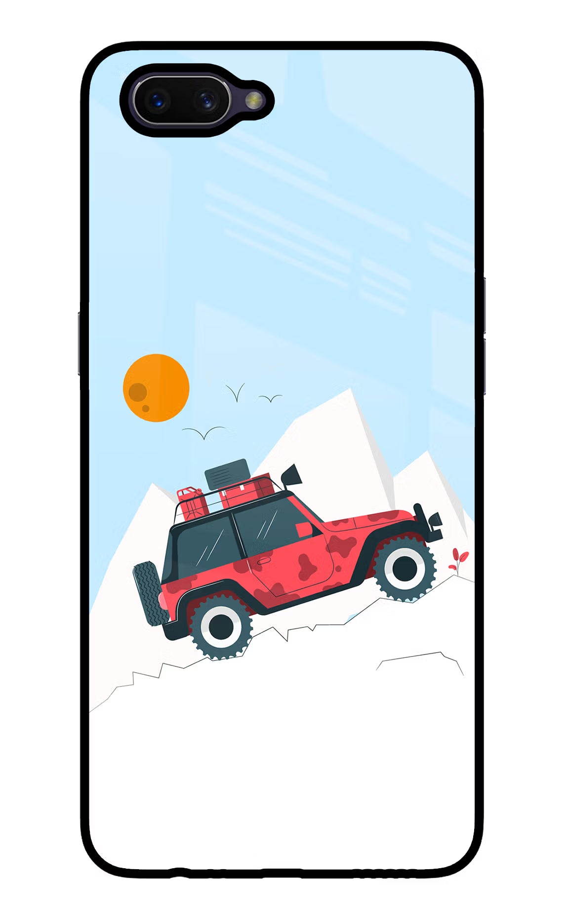 Mountain Trail Beast Oppo A3S Glass Case