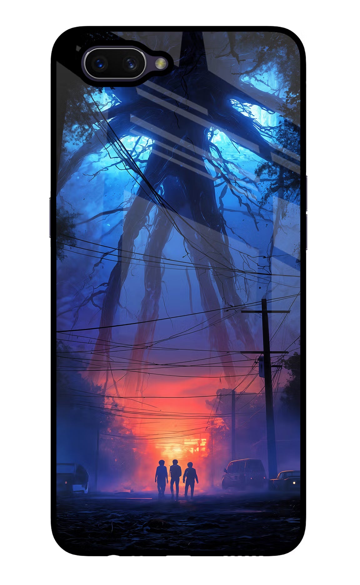 Ordinary Things Shadow Oppo A3S Glass Case Back Cover by Casekaro