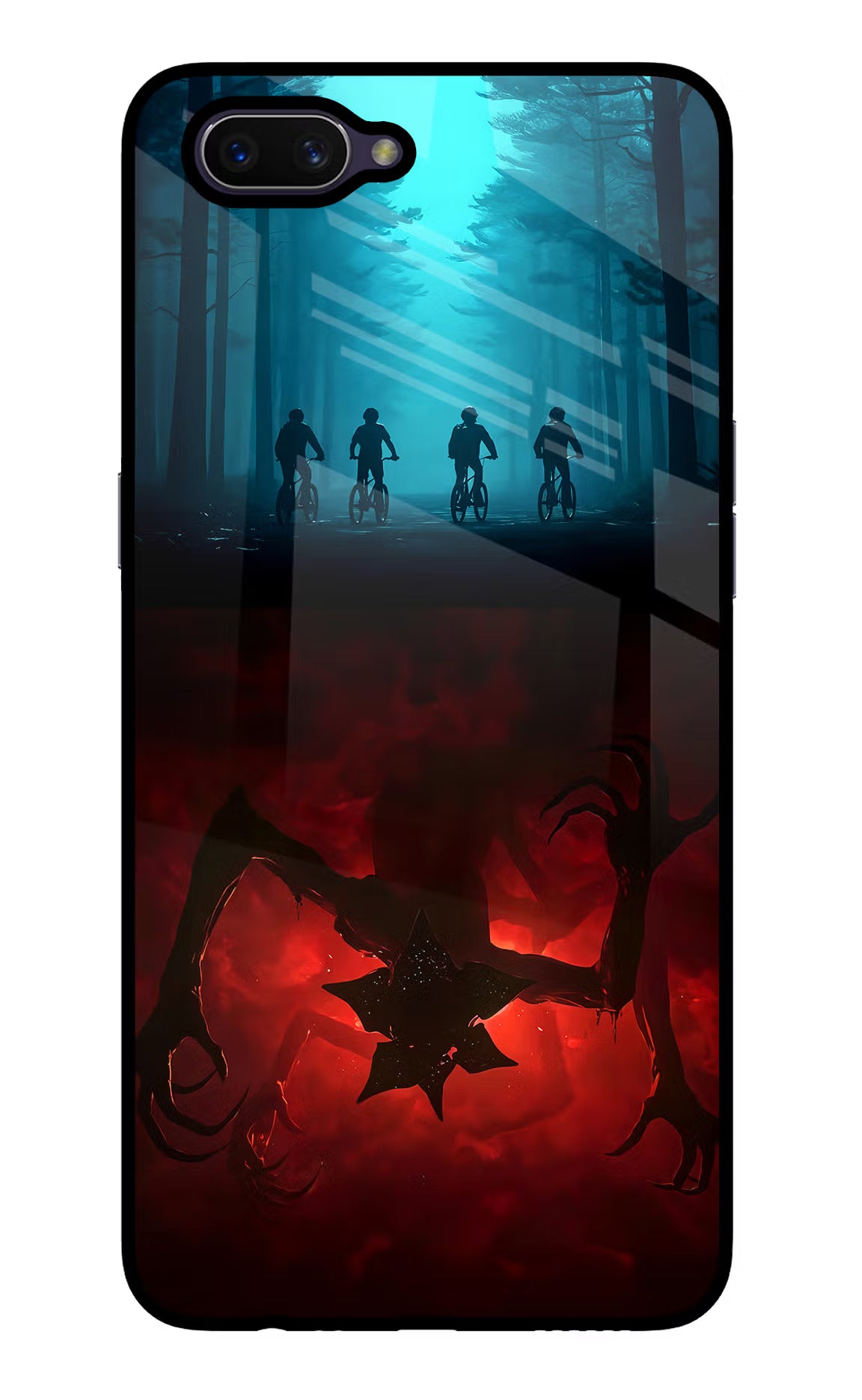 Ordinary Things Downside Up Oppo A3S Glass Case Back Cover by Casekaro