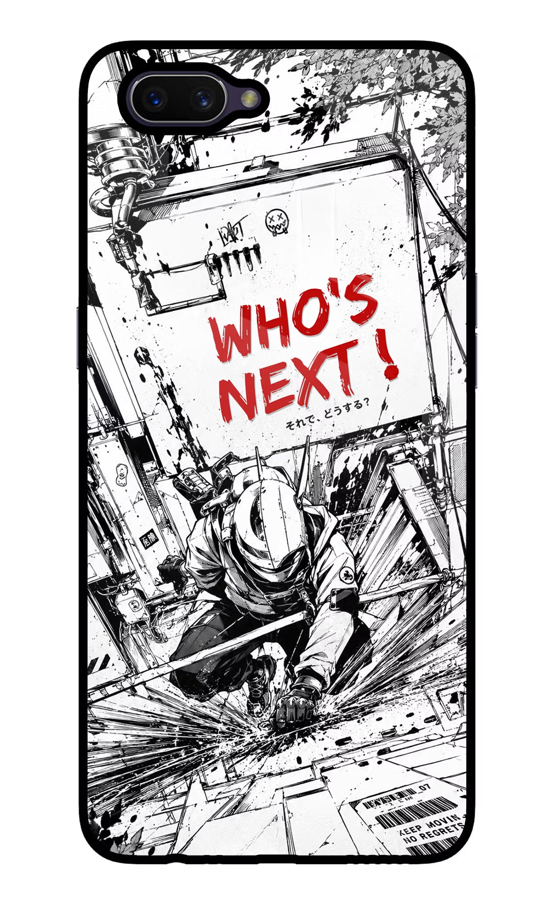 Who's Next Oppo A3S Glass Case Back Cover by Casekaro