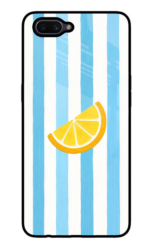 Summer Lemon Oppo A3S Glass Case