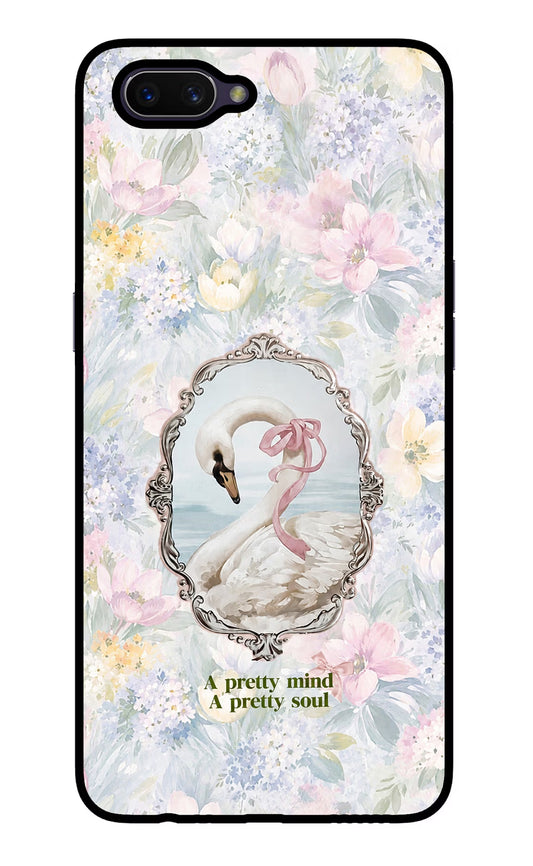 Pretty Mind Pretty Soul Oppo A3S Glass Case