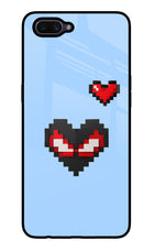 Peter Heart Oppo A3S Glass Case