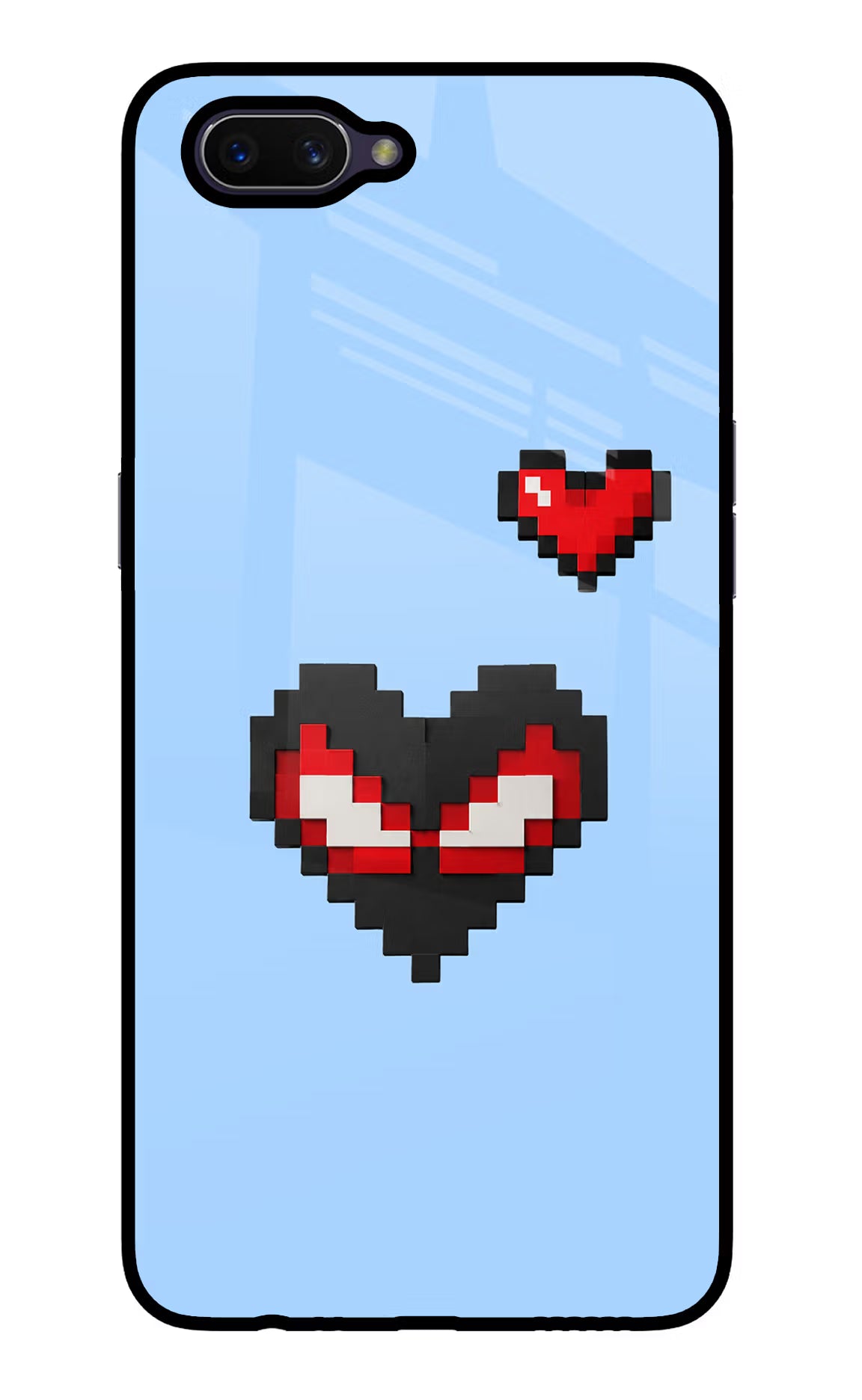Peter Heart Oppo A3S Glass Case
