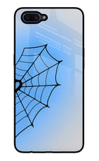 Blue Web Oppo A3S Glass Case