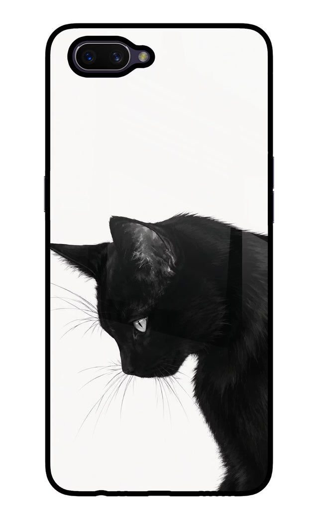 Shadow Gaze Oppo A3S Glass Case Back Cover by Casekaro