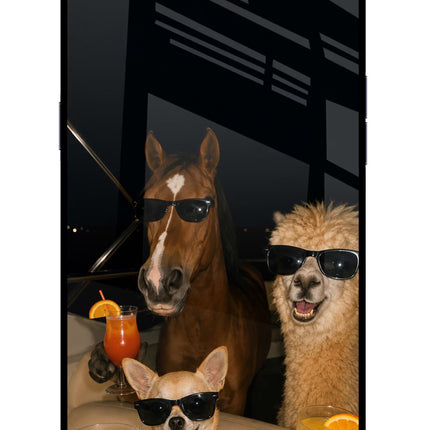 Party Squad Oppo A3S Glass Case