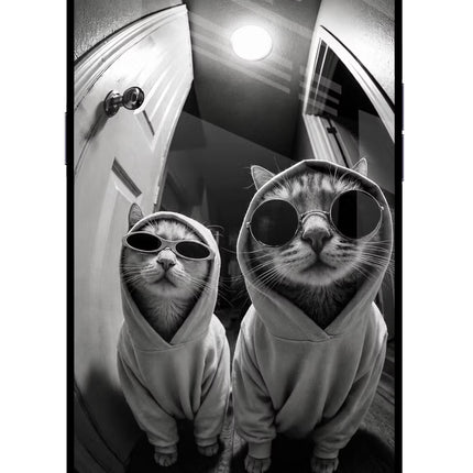 Hood Cats Oppo A3S Glass Case