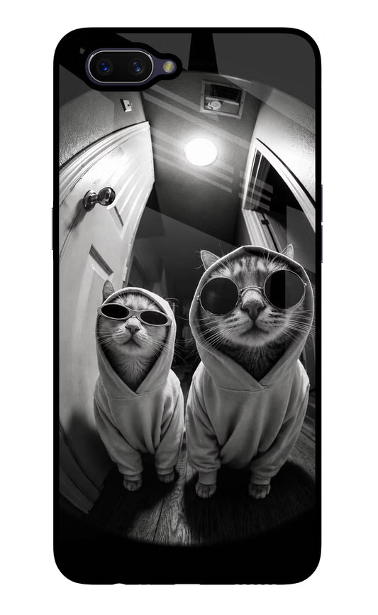 Hood Cats Oppo A3S Glass Case