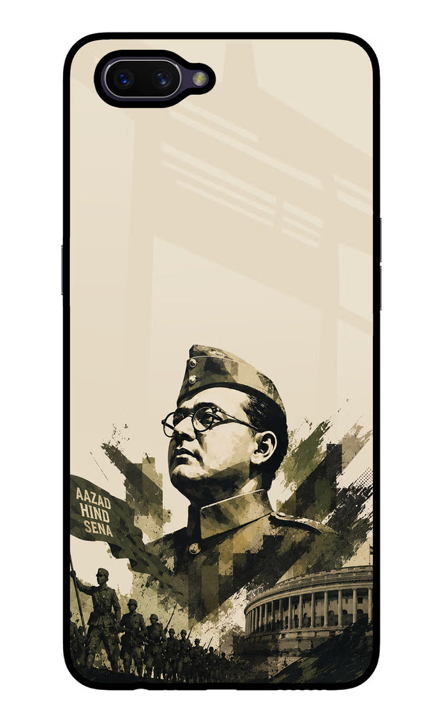 Netaji Rising Oppo A3S Glass Case