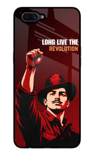 Bhagat Singh Revolution Oppo A3S Glass Case