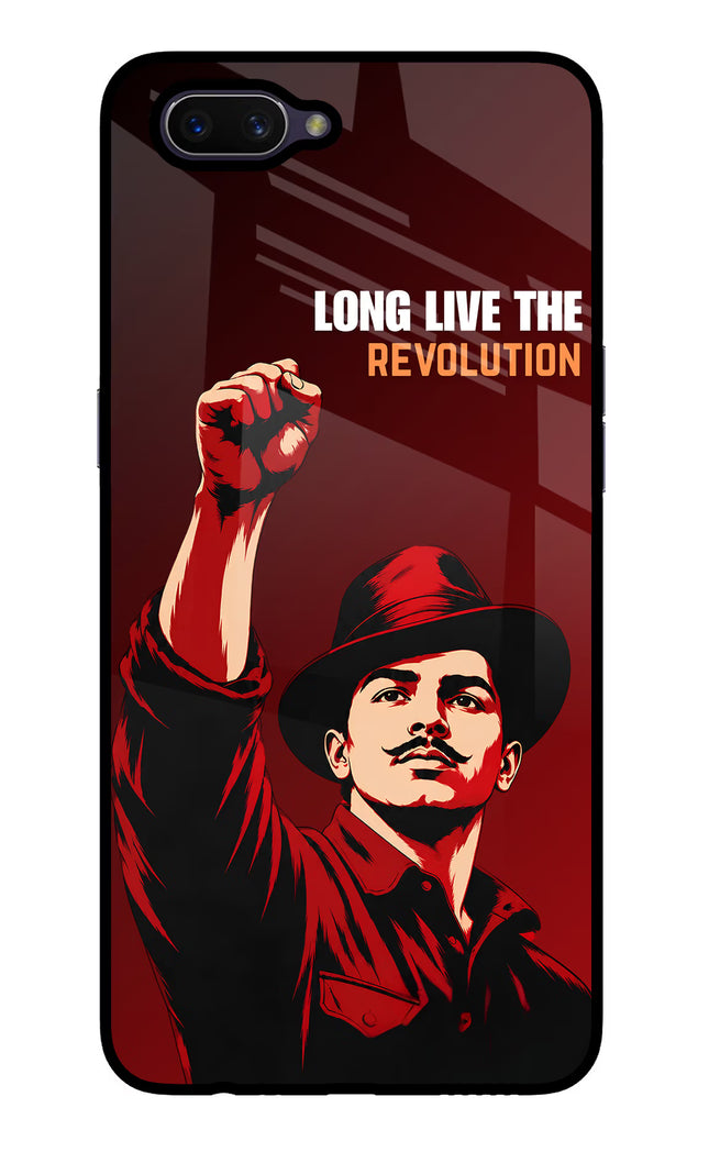 Bhagat Singh Revolution Oppo A3S Glass Case