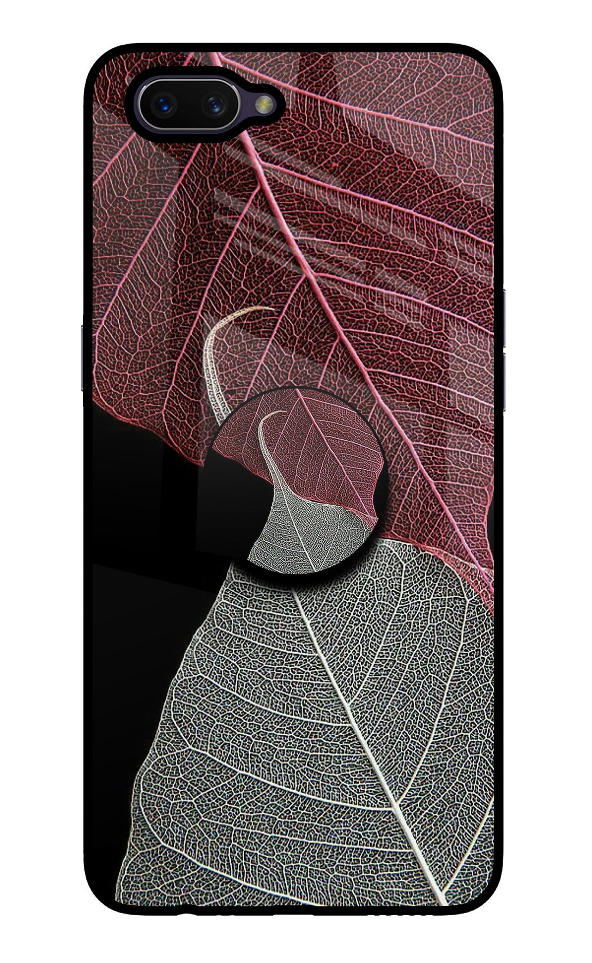 Leaf Pattern Oppo A3S Pop Case