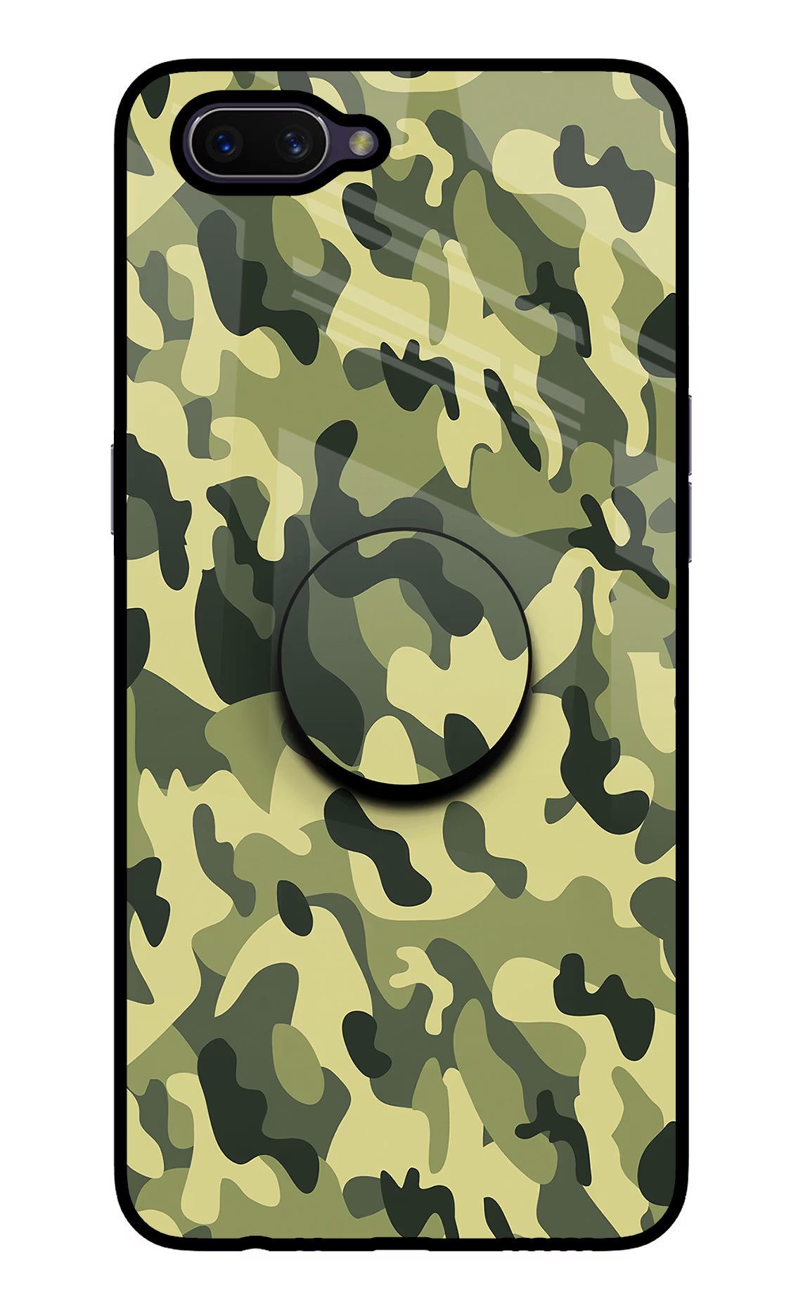 Camouflage Oppo A3S Pop Case by Casekaro
