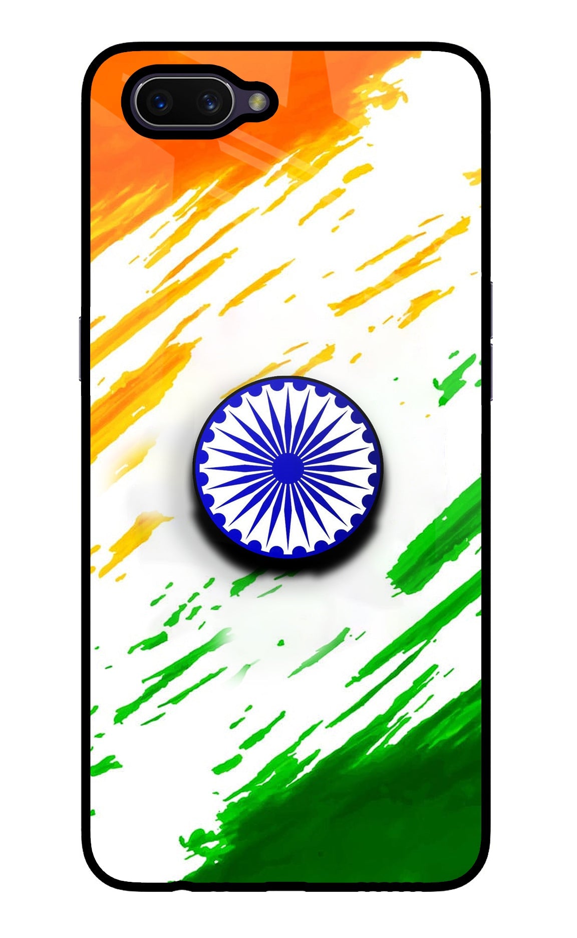 Indian Flag Ashoka Chakra Oppo A3S Pop Case