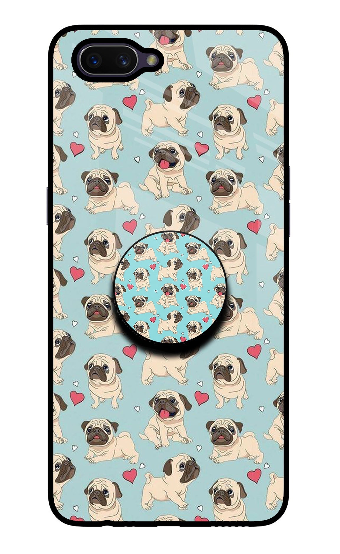 Pug Dog Oppo A3S Pop Case