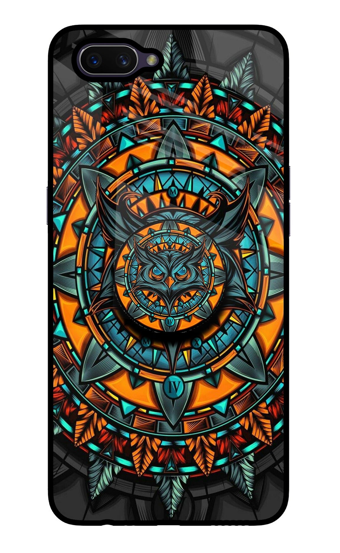 Angry Owl Oppo A3S Glass Case
