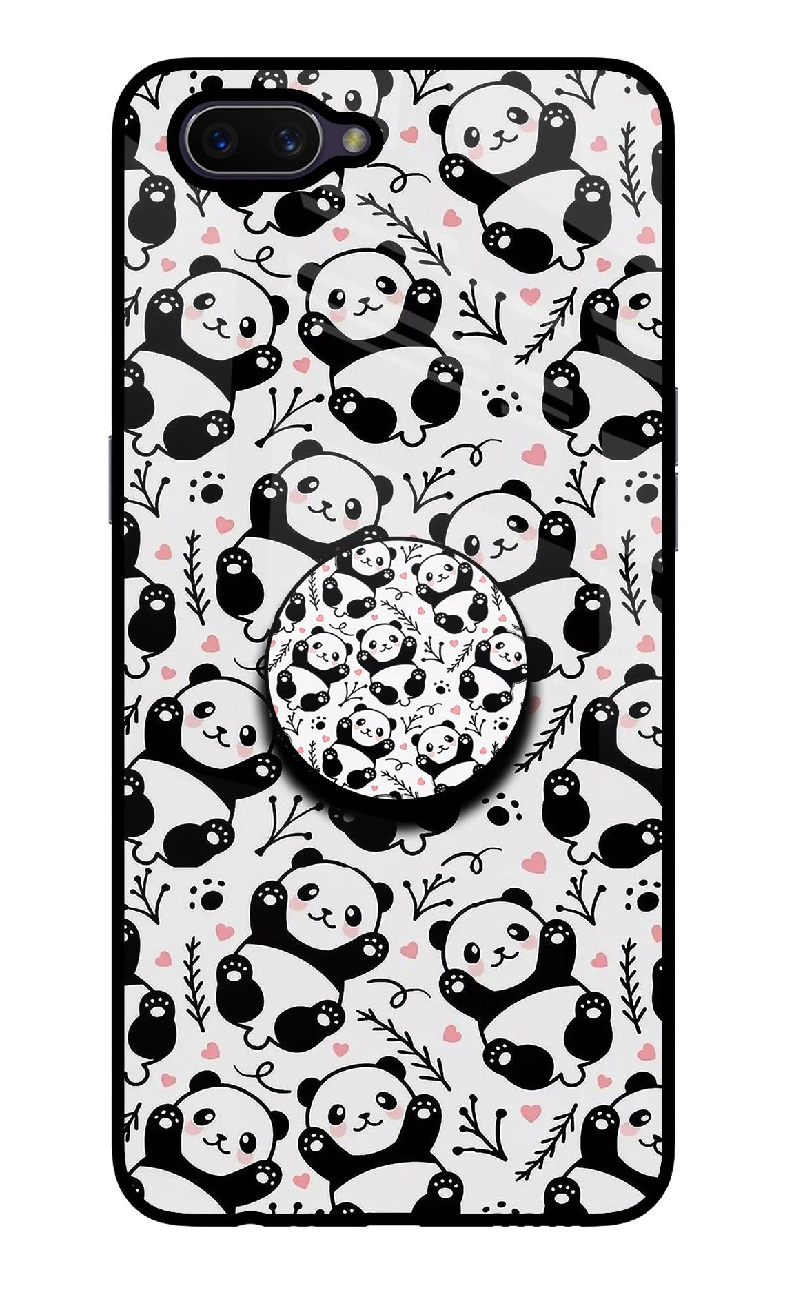 Cute Panda Oppo A3S Pop Case