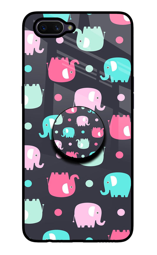 Baby Elephants Oppo A3S Glass Case