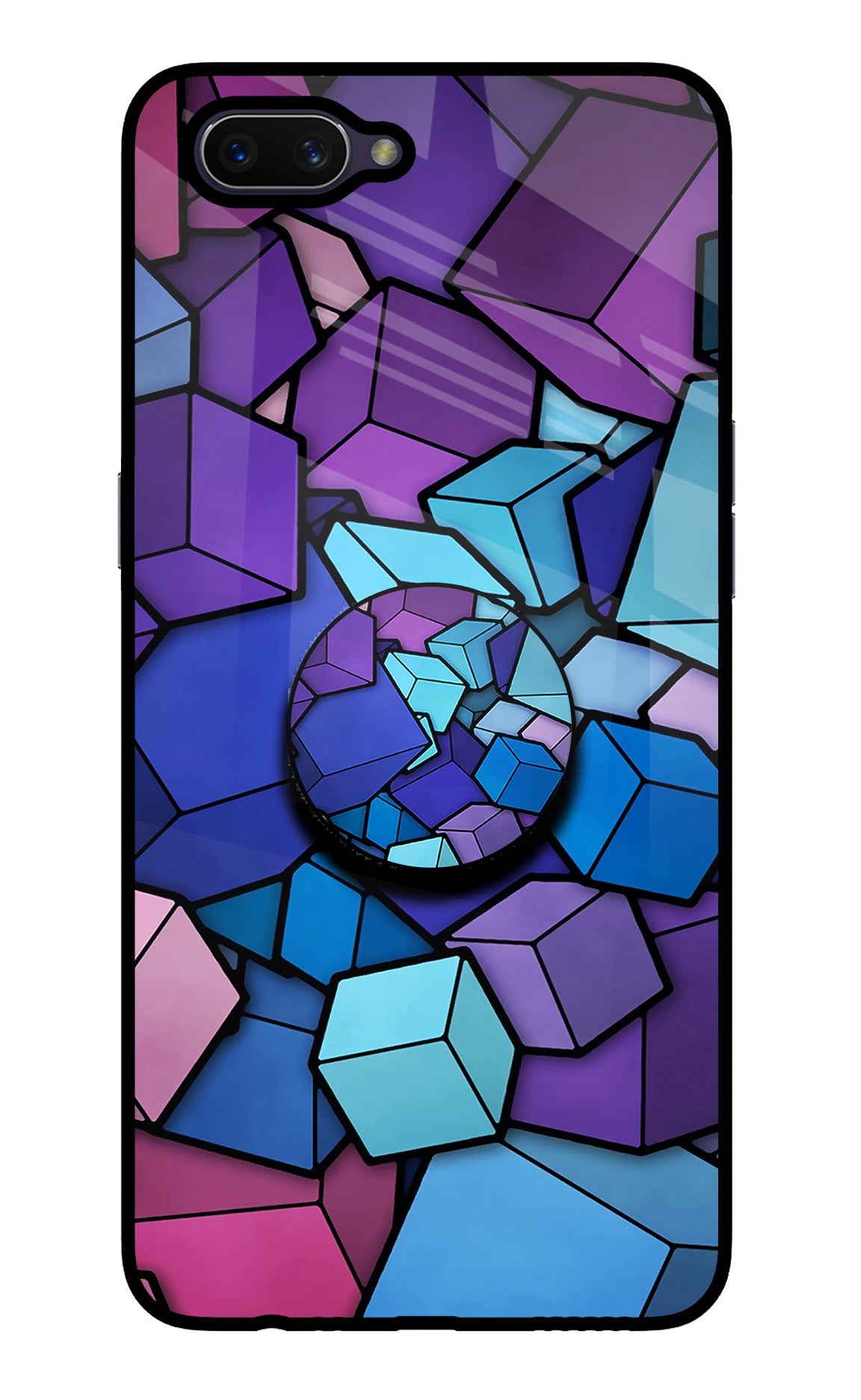 Cubic Abstract Oppo A3S Pop Case