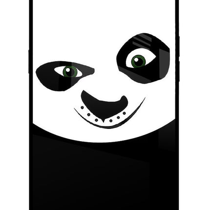 Panda Realme C1 Glass Case Back Cover by Casekaro