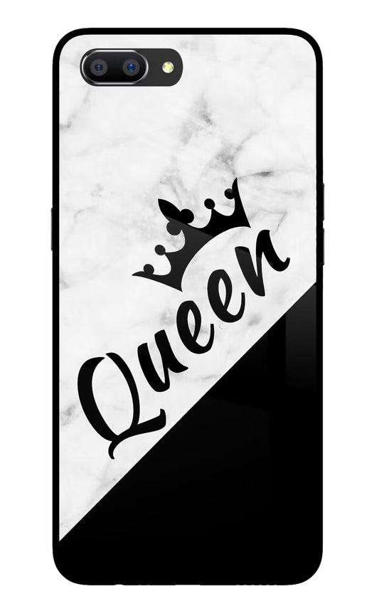 Queen Realme C1 Glass Case Back Cover by Casekaro